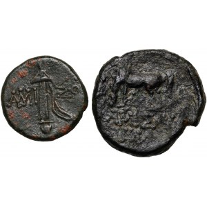 Griechenland, Pont, Amisos, Satz von 2 Bronzen, Mithridates IV Eupator 120-63 v. Chr.