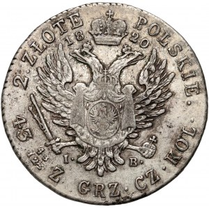 Royaume du Congrès, Alexandre Ier, 2 zloty 1820 IB, Varsovie