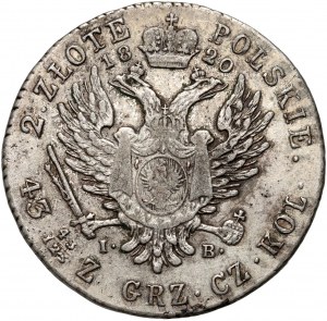 Kongresové kráľovstvo, Alexander I, 2 zloty 1820 IB, Varšava