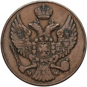 Russische Teilung, Nikolaus I., 3 grosze 1840 MW, Warschau