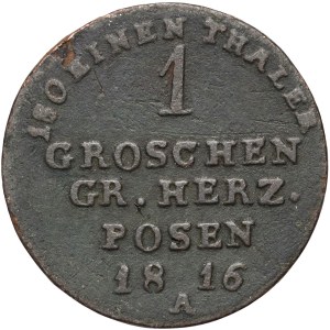 Posenské veľkovojvodstvo, penny 1816 A, Berlín