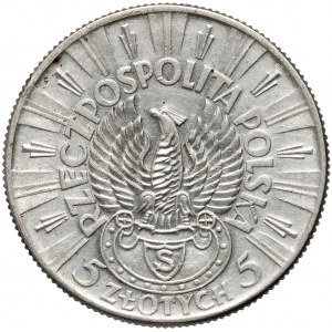 II RP, 5 zlotys 1934, Varsovie, Józef Piłsudski, Aigle de Strzelecki