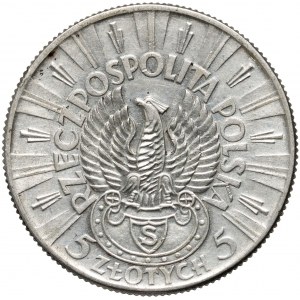 II RP, 5 Zloty 1934, Warschau, Józef Piłsudski, Strzelecki-Adler
