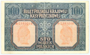 Gouvernement général, 100 marks polonais 9.12.1916, général, série A