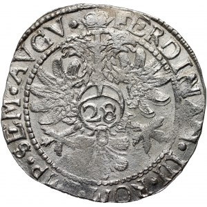 Germany, Emden, 28 Stuber Silver ND (1637-1657), with title of Ferdinand III