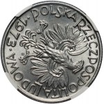 PRL, 5 złotych 1973, Rybak, Skrętka o 100 stopni