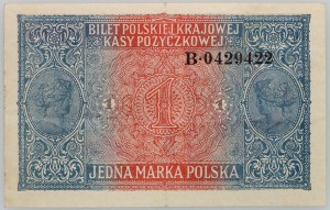 Allgemeine Verwaltung, 1 polnische Mark 9.12.1916, Allgemein, Serie B