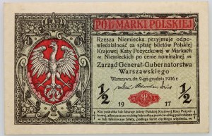 General Government, 1/2 Polish mark 9.12.1916, General, series B