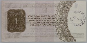 People's Republic of Poland, commodity voucher 1 dollar, Pekao, 1.10.1979, HD series