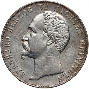 Germany, Saxe-Meiningen, Bernhard II, Thaler 1862