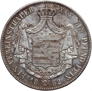 Deutschland, Sachsen-Meiningen, Bernhard II, Taler 1862