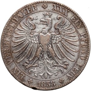 Germania, Francoforte sul Meno, tallero 1858