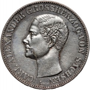 Germany, Saxony-Weimar-Eisenach, Carl Alexander, Thaler 1870 A, Berlin