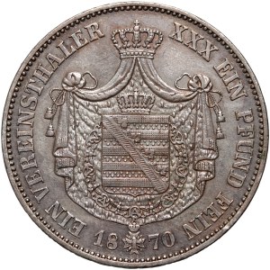 Germany, Saxony-Weimar-Eisenach, Carl Alexander, Thaler 1870 A, Berlin