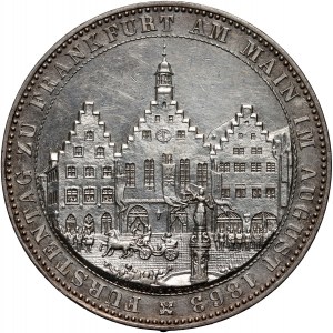 Allemagne, Francfort, thaler commémoratif 1863, Fürstentag