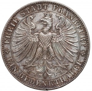 Německo, Frankfurt, pamětní tolar 1863, Fürstentag
