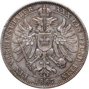 Allemagne, Schwarzburg-Rudolstadt, Albert, thaler 1867