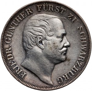 Nemecko, Schwarzburg-Rudolstadt, Frederick Günther II, thaler 1859