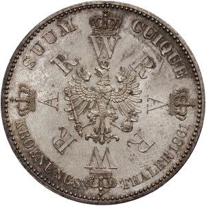Německo, Prusko, Wilhelm I, tolar 1861 A, Berlín