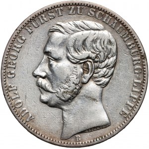 Allemagne, Schaumburg-Lippe, Adolf George, thaler 1865 B, Hanovre