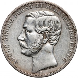 Allemagne, Schaumburg-Lippe, Adolf George, thaler 1865 B, Hanovre