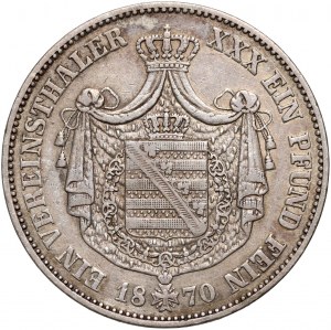 Nemecko, Sasko-Weimar-Eisenach, Karl Alexander, thaler 1870 A, Berlin