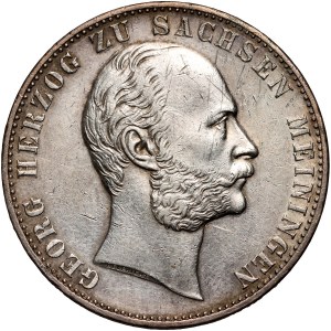 Německo, Sasko-Meiningen, George II, tolar 1867