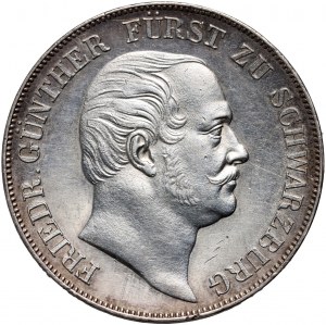 Germany, Schwarzburg-Rudolstadt, Friedrich Günther II, Thaler 1864, 50th Anniversary of Reign