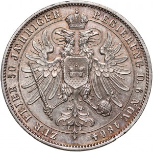 Germany, Schwarzburg-Rudolstadt, Friedrich Günther II, Thaler 1864, 50th Anniversary of Reign