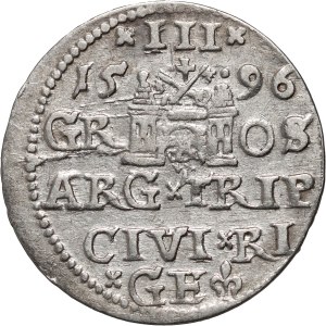 Sigismund III. Vasa, Trojak 1596, Riga