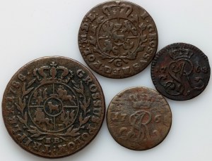 Stanislaw August Poniatowski, serie di monete 1768-1788, (4 pezzi)