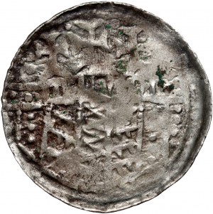 Bolesław III Krzywousty 1107-1138, denier, Kraków, Prince avec lance et bouclier - Rare