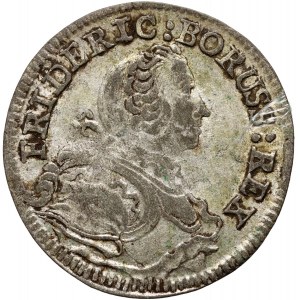 Silesia, Frederick II the Great, 3 krajcary 1754 B, Wrocław