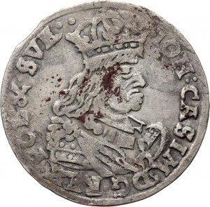 Johannes II. Kasimir, Sixpence 1662 TT, Bromberg (Bydgoszcz)