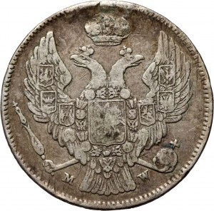 Ruské dělení, Mikuláš I., 30 kopějek = 2 zloté 1839 MW, Varšava