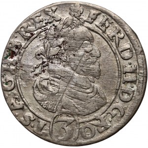 Silésie, Habsbourg, Ferdinand II, 3 Krajcary 1626 HR, Wrocław