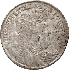 Agosto III, due zloty (8 grosze) 1753, Lipsia, 8 GR