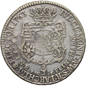 Friedrich Krystian, 2/3 thaler 1763 FWôF, Dresde