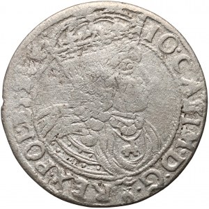 Jean II Casimir, six pence 1662 AT, Cracovie