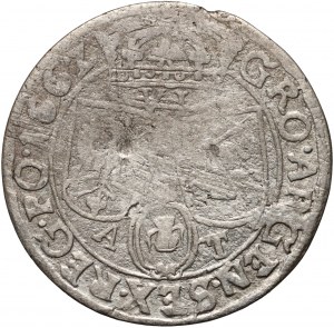 Jean II Casimir, six pence 1662 AT, Cracovie