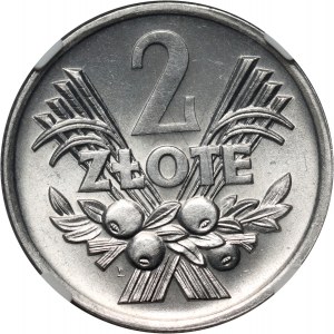 PRL, 2 Zloty 1971, Warschau, Jagody