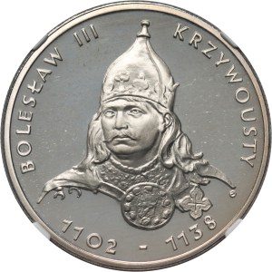 PRL, 50 zlotých 1982, Bolesław III Wrymouth, zrkadlová známka