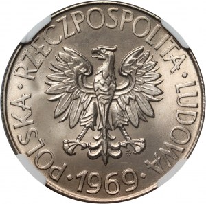 PRL, 10 zlotých 1969, Tadeusz Kościuszko