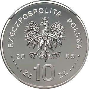 III RP, 10 złotych 2005, Stanisław August Poniatowski, Półpostać