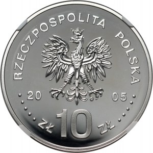 Third Republic, 10 gold 2005, Stanislaw August Poniatowski, Bust