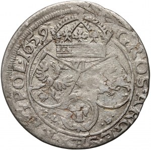 Jean II Casimir, six pence 1659 TLB, Cracovie