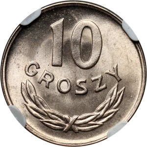 République populaire de Pologne, 10 groszy 1949, cuivre-nickel