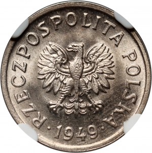 Poľská ľudová republika, 10 groszy 1949, meď a nikel