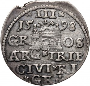 Sigismond III Vasa, trojak 1598, Riga