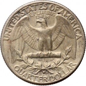 Stany Zjednoczone Ameryki, 1/4 dolara 1932 D, Denver, Washington Silver Quarter, rzadszy rocznik